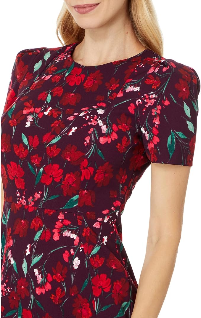 Calvin Klein Women's Tulip Sleeve Floral Sheath Size 2 - Image 3