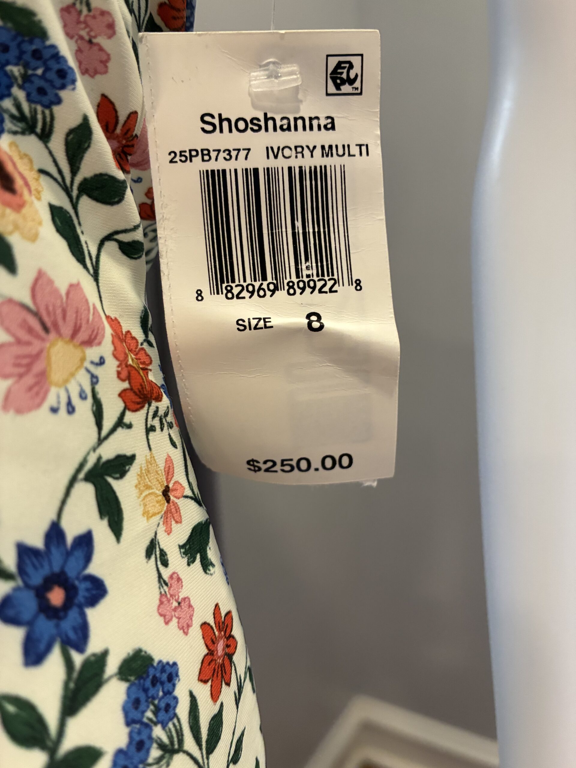 Shoshanna Floral High Neck One Piece Swimsuit Size 8 - Image 4