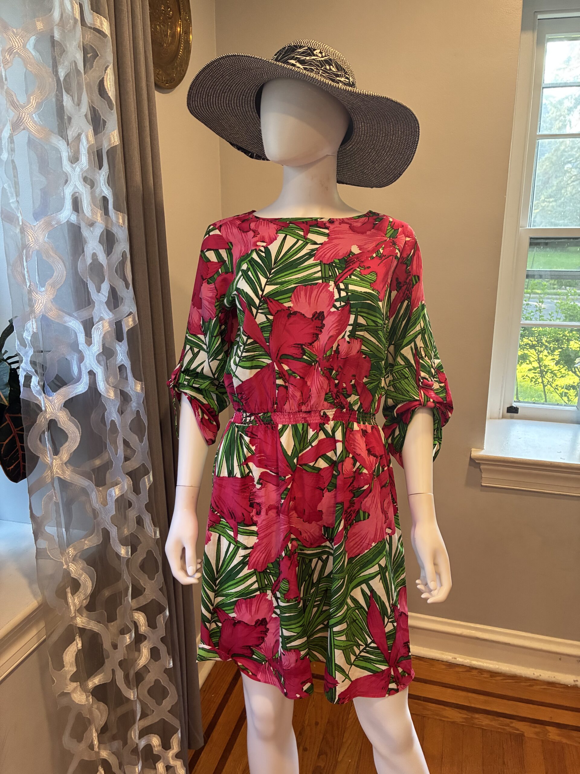 MICHAEL Michael Kors Tropical Flower Dress Size M - Image 5