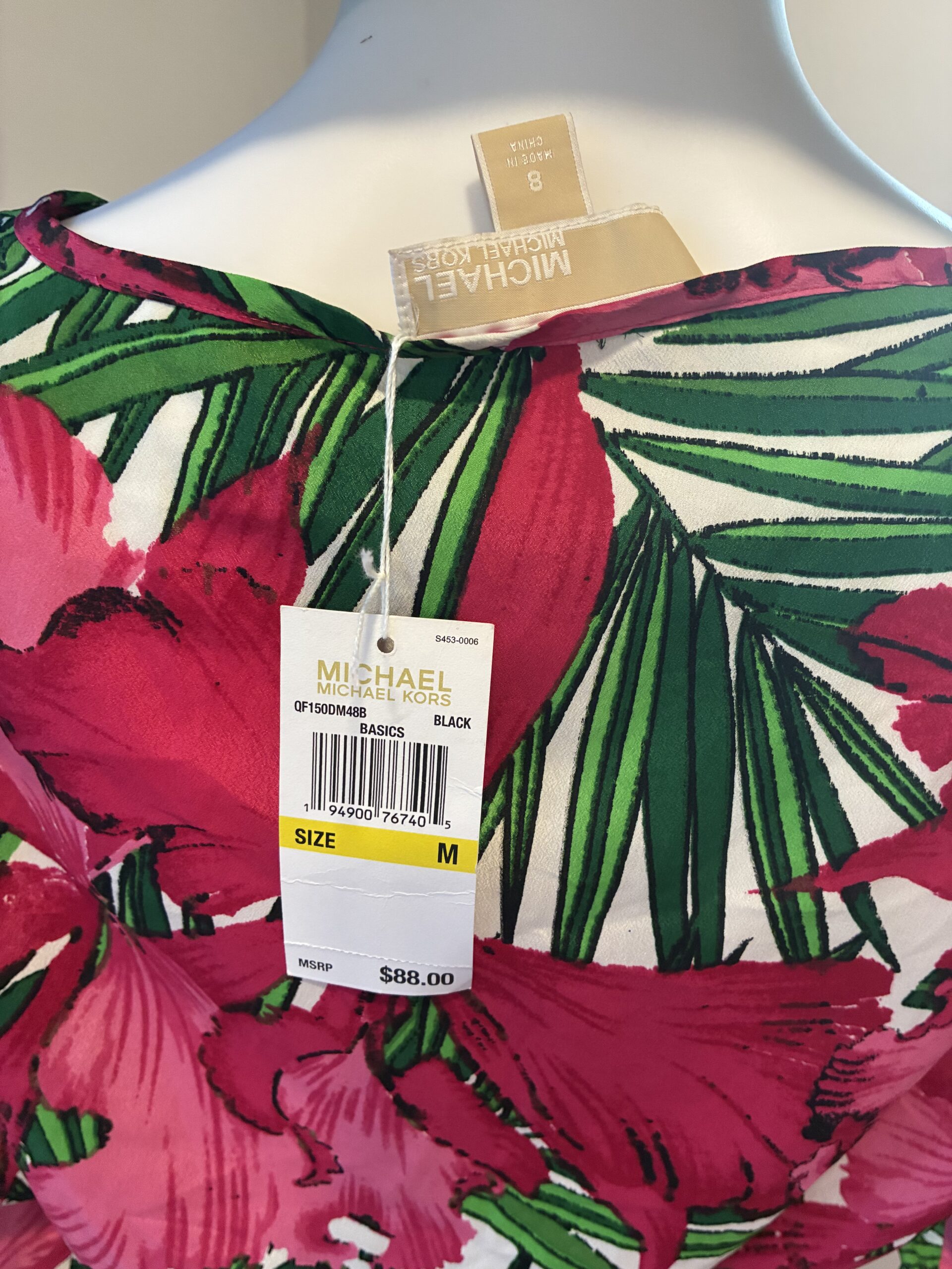 MICHAEL Michael Kors Tropical Flower Dress Size M - Image 2