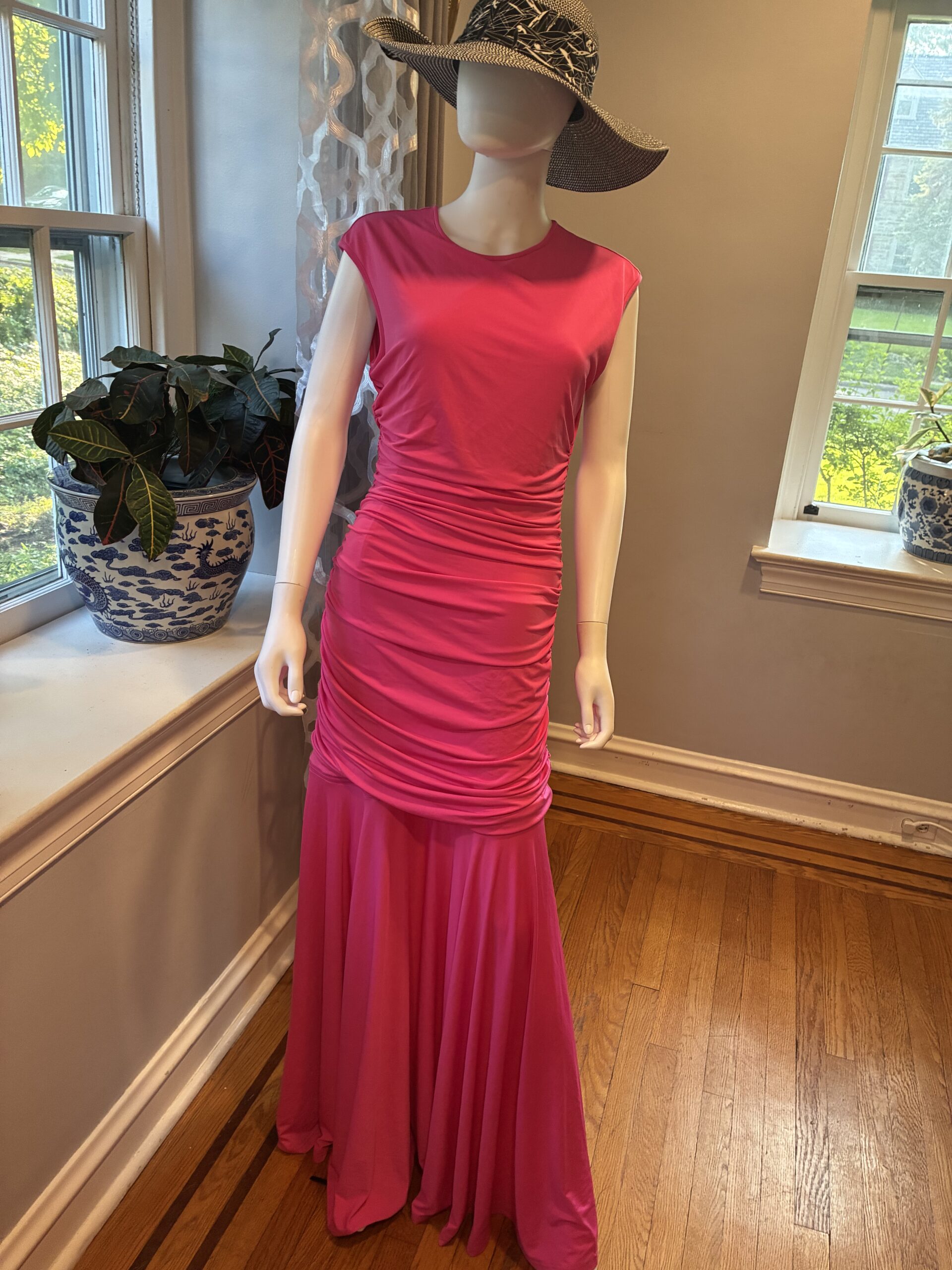 Rene Ruiz Hand Draped 2 in 1 Zip Off Stretch Knit Dress Size 10 - Image 10
