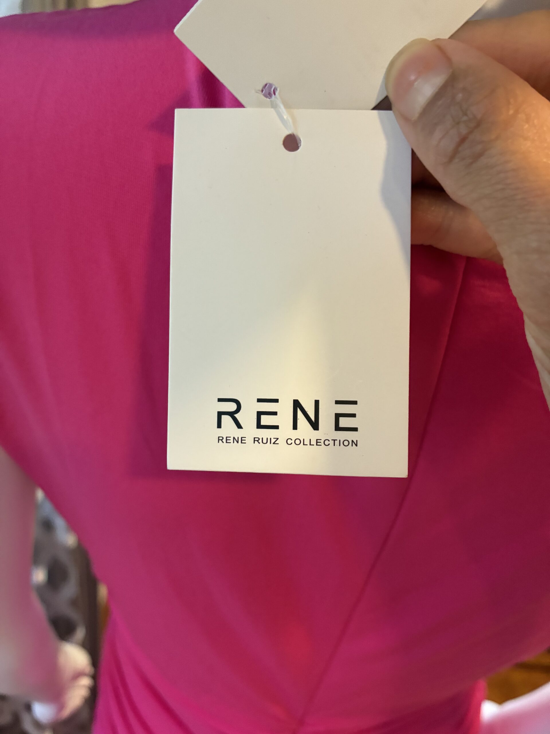Rene Ruiz Hand Draped 2 in 1 Zip Off Stretch Knit Dress Size 10 - Image 8