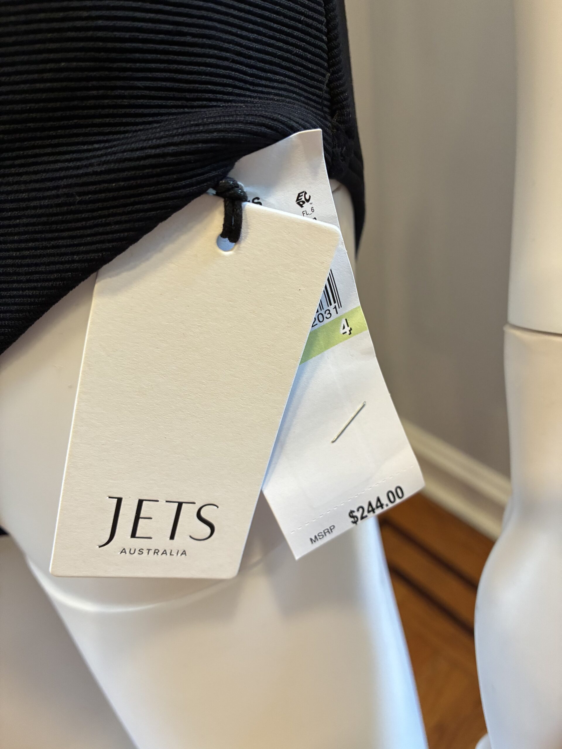 Jets Versa Rib Cut Out High Neck One Piece size 4 - Image 5