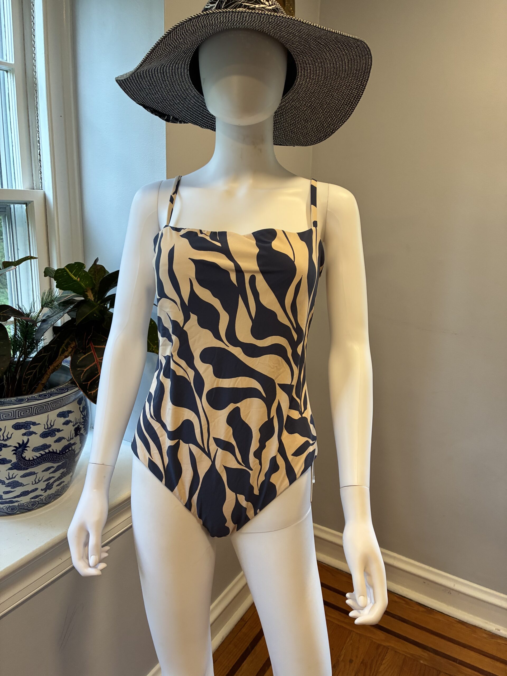 Jets Sereno Minimal Tank Swimsuit - Steel Blue Size 12 - Image 8