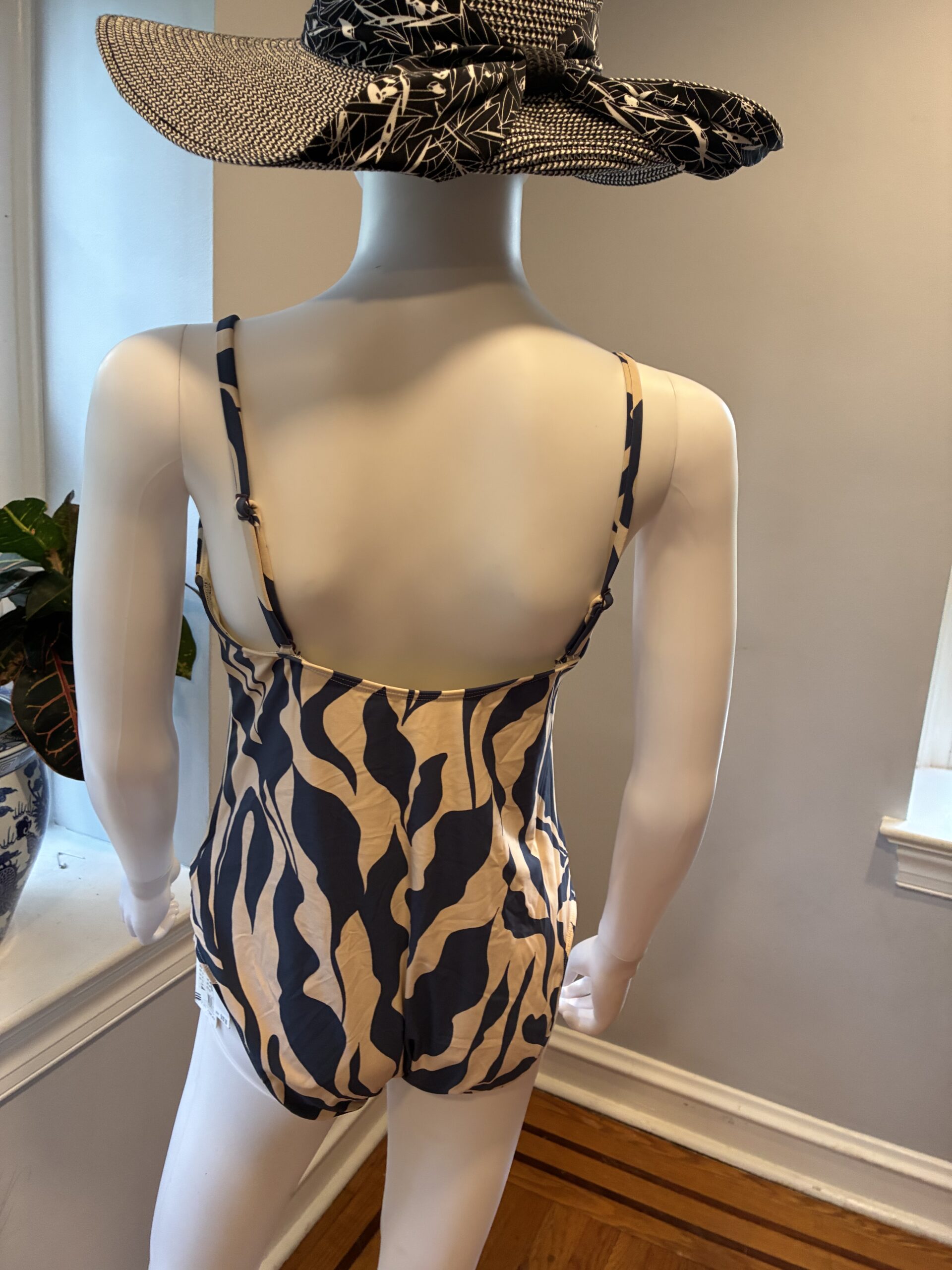Jets Sereno Minimal Tank Swimsuit - Steel Blue Size 12 - Image 5