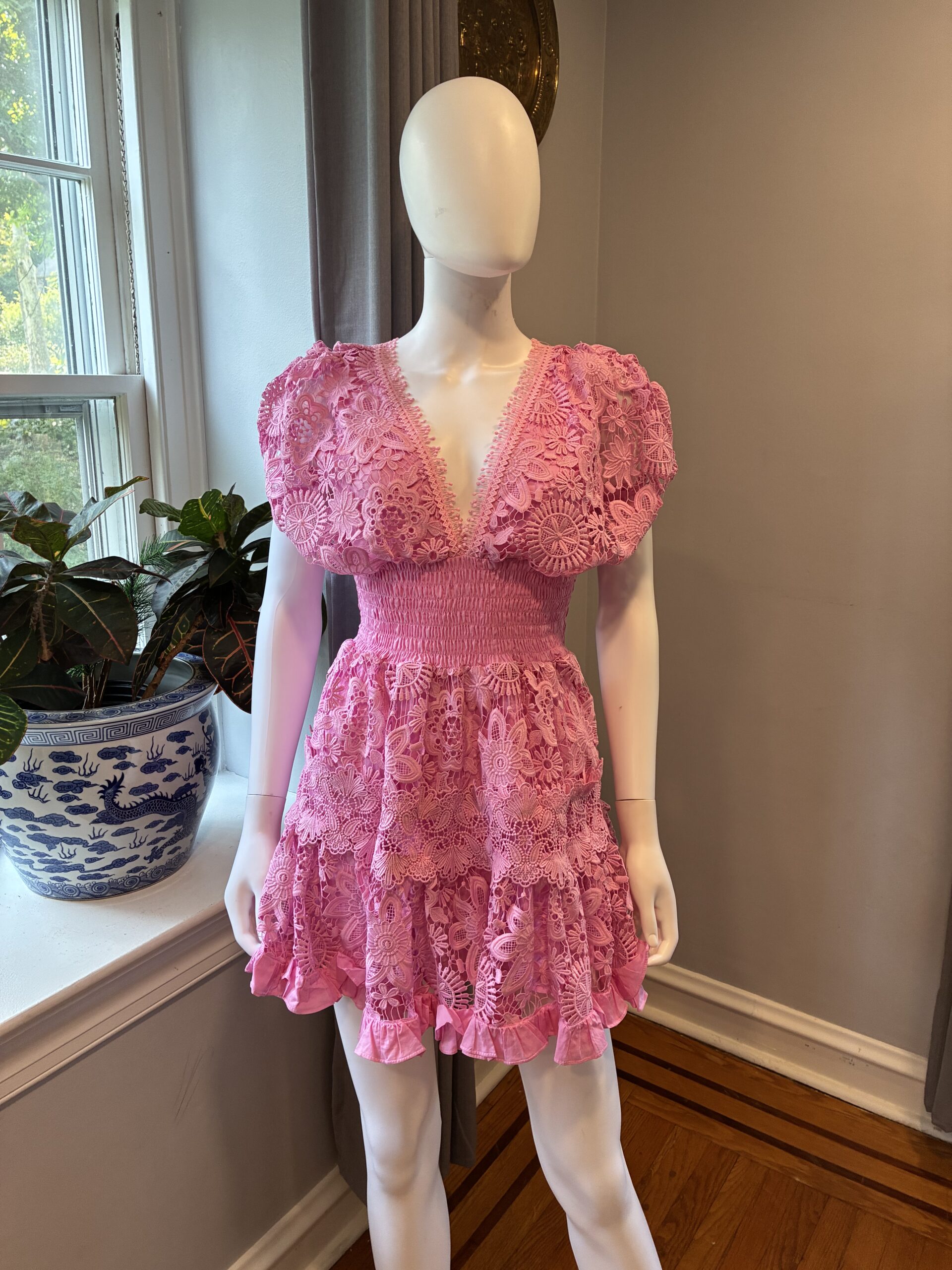 Waimari Morana Lace Embroidered Mini Dress Size XS - Image 6