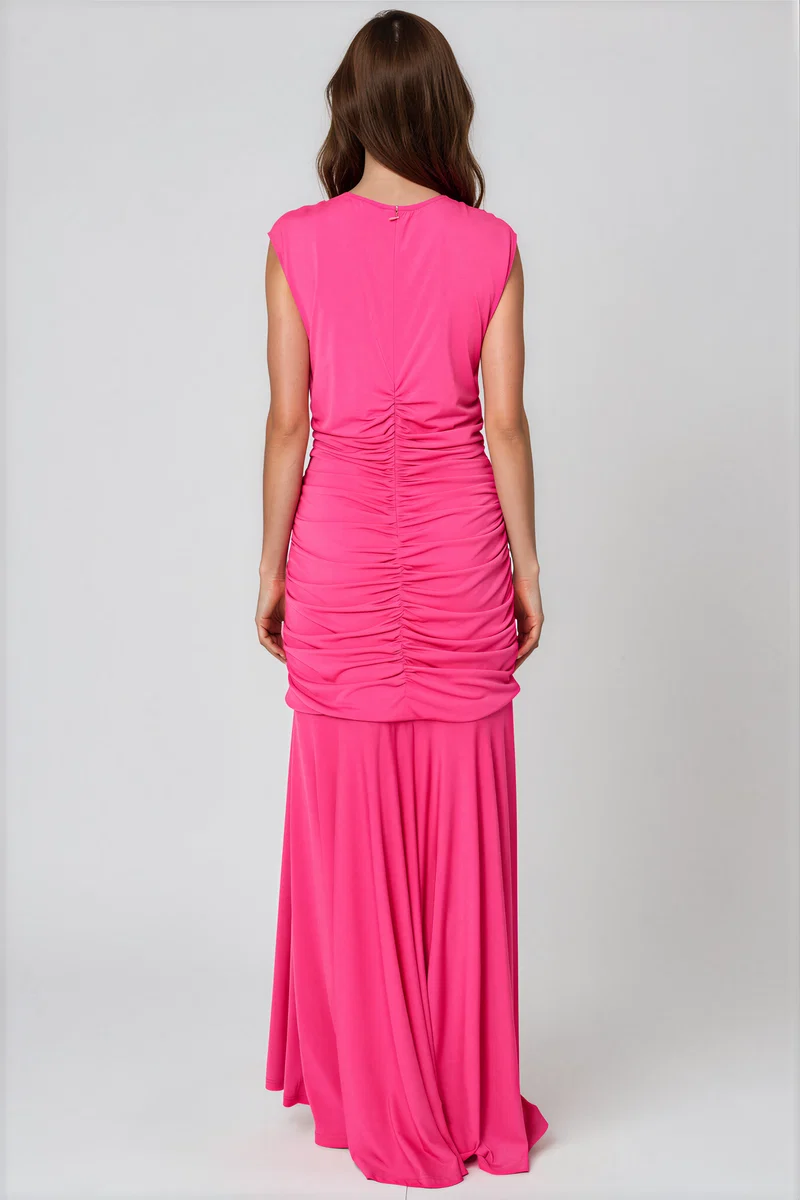 Rene Ruiz Hand Draped 2 in 1 Zip Off Stretch Knit Dress Size 10 - Image 2